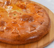 Пирог татарский с говядиной и картофелем