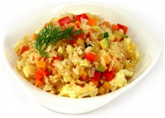 Рис с овощами вегетарианский, 100 гр.
