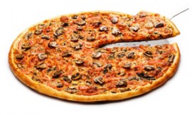 Пицца Грибы с ветчиной, 44 см.